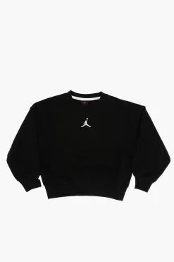 Best AIR JORDAN Felpa Girocollo in Tinta Unita con Ricamo Abbigliamento