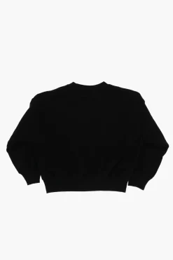 Best AIR JORDAN Felpa Girocollo in Tinta Unita con Ricamo Abbigliamento