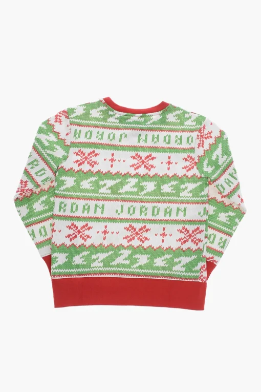 Hot AIR JORDAN Felpa Girocollo JUMPMAN HOLIDAY in Cotone Garzato Bambino Abbigliamento