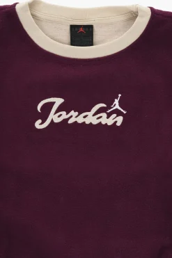Hot AIR JORDAN Felpa Girocollo con Pile Esterno Abbigliamento
