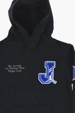 AIR JORDAN Felpa Hoodie COURT OF LEGENDS in Misto Cotone Felpato con Ricami>Nike KIDS New