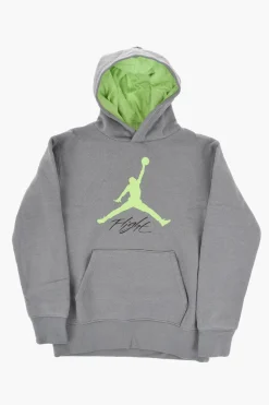 Outlet AIR JORDAN Felpa Hoodie BASELINE in Cotone Felpato con Stampa a Conrasto Bambino Abbigliamento|Abbigliamento