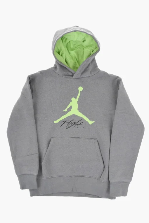 Outlet AIR JORDAN Felpa Hoodie BASELINE in Cotone Felpato con Stampa a Conrasto Bambino Abbigliamento|Abbigliamento