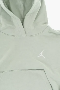 New AIR JORDAN Felpa Hoodie BROOKLYN a Tinta Unita con Tasca a Toppa Abbigliamento