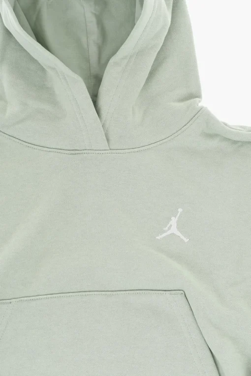 New AIR JORDAN Felpa Hoodie BROOKLYN a Tinta Unita con Tasca a Toppa Abbigliamento