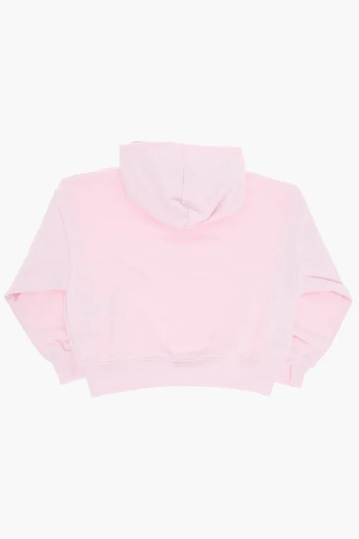 Online AIR JORDAN Felpa Hoodie in Tinta Unita con Logo Ricamato Abbigliamento