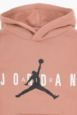 Discount AIR JORDAN Felpa Hoodie in Tessuto Felpato con Logo Stampato Bambino Abbigliamento|Abbigliamento
