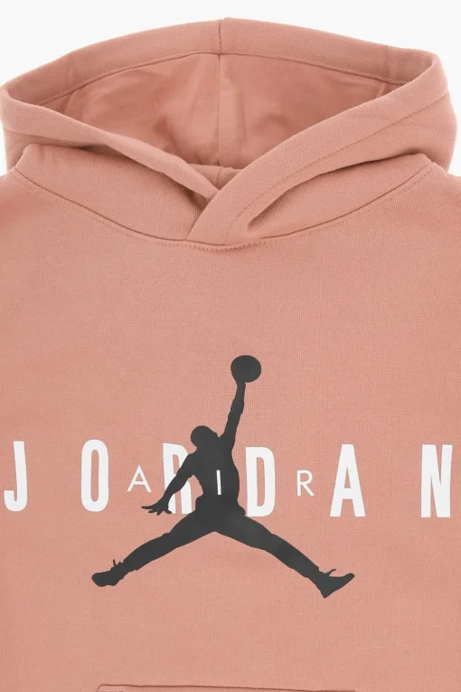 Discount AIR JORDAN Felpa Hoodie in Tessuto Felpato con Logo Stampato Bambino Abbigliamento|Abbigliamento