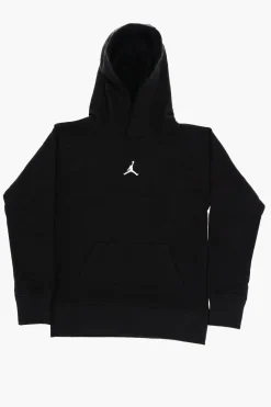 Clearance AIR JORDAN Felpa Hoodie in Tinta Unita con Tasca a Toppa Bambino Abbigliamento