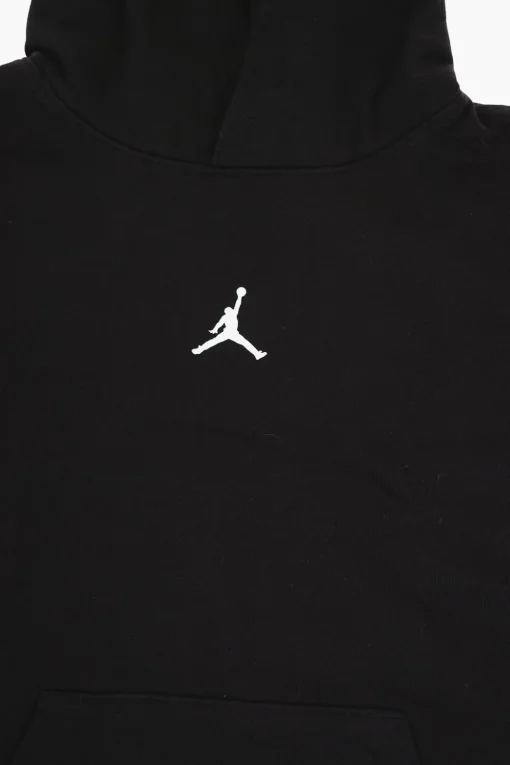 Clearance AIR JORDAN Felpa Hoodie in Tinta Unita con Tasca a Toppa Bambino Abbigliamento