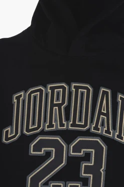 Sale AIR JORDAN Felpa Hoodie in misto Cotone Felpato con Logo in Rilievo Bambino Abbigliamento