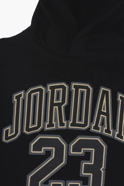 Sale AIR JORDAN Felpa Hoodie in misto Cotone Felpato con Logo in Rilievo Bambino Abbigliamento