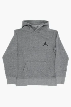 AIR JORDAN Felpa Hoodie in Misto Cotone Garzato con Logo Ricamato>Nike KIDS New