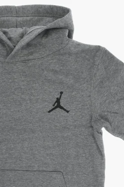 AIR JORDAN Felpa Hoodie in Misto Cotone Garzato con Logo Ricamato>Nike KIDS New
