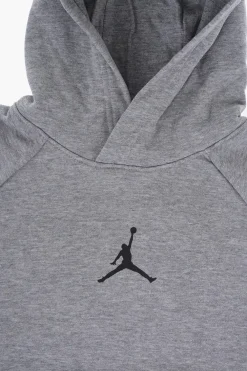 AIR JORDAN Felpa Hoodie in Misto Cotone Garzato con Logo a Contrasto>Nike KIDS New