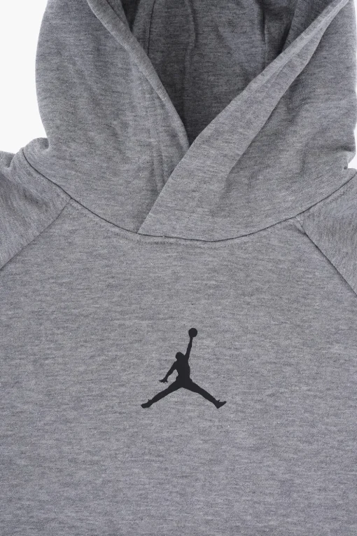 AIR JORDAN Felpa Hoodie in Misto Cotone Garzato con Logo a Contrasto>Nike KIDS New