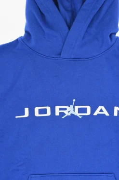 Discount AIR JORDAN Felpa Hoodie in Tinta Unita con Logo a Contrasto Bambino Abbigliamento