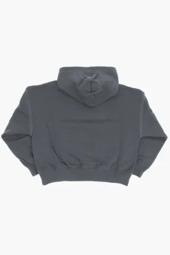 Discount AIR JORDAN Felpa Hoodie in Misto Cotone Felpato Stampata Abbigliamento