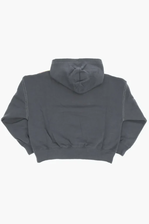 Discount AIR JORDAN Felpa Hoodie in Misto Cotone Felpato Stampata Abbigliamento
