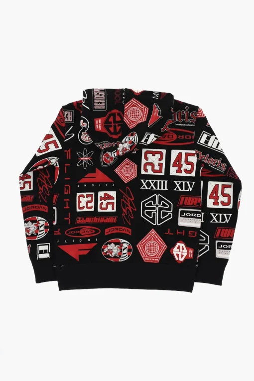Best AIR JORDAN Felpa Hoodie Stampata All-Over Bambino Abbigliamento