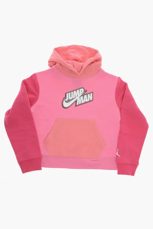 New AIR JORDAN Felpa JUMPMAN in Cotone Felpato con Cappuccio Abbigliamento