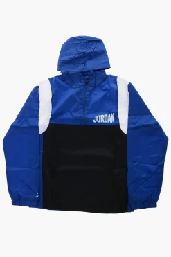 AIR JORDAN Giacca a Vento Leggera a 2 Tasche con Cappuccio e Mezza Zip>Nike KIDS New