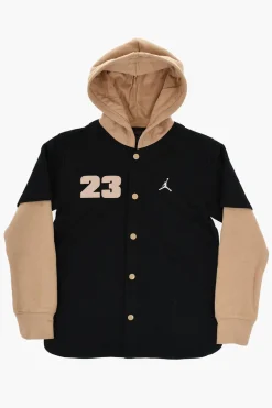 Clearance AIR JORDAN Giubbotto Leggero Bicolore con Bottoni Automatici Bambino Abbigliamento