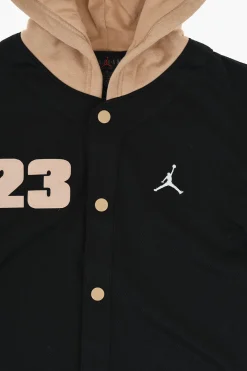 Clearance AIR JORDAN Giubbotto Leggero Bicolore con Bottoni Automatici Bambino Abbigliamento