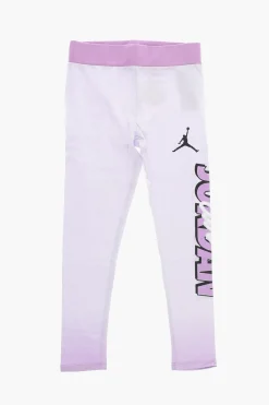 Clearance AIR JORDAN Leggings in Cotone Stretch con Logo Stampato Abbigliamento