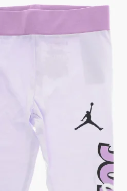 Clearance AIR JORDAN Leggings in Cotone Stretch con Logo Stampato Abbigliamento