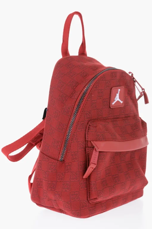New AIR JORDAN Mini Zaino in Tessuto con Monogram All-Over Donna Zaini|Zaini