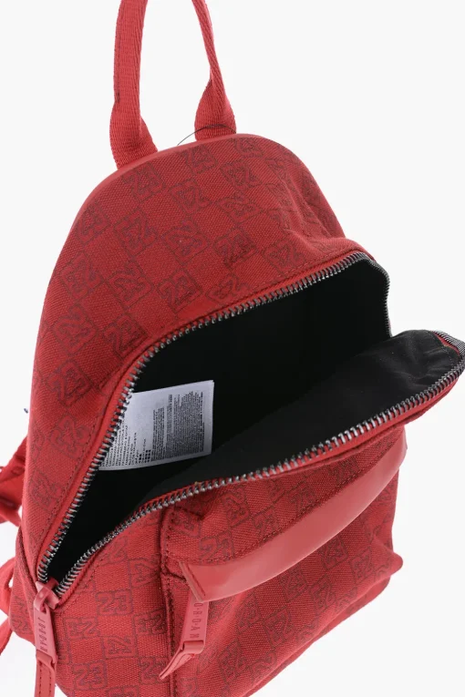 New AIR JORDAN Mini Zaino in Tessuto con Monogram All-Over Donna Zaini|Zaini