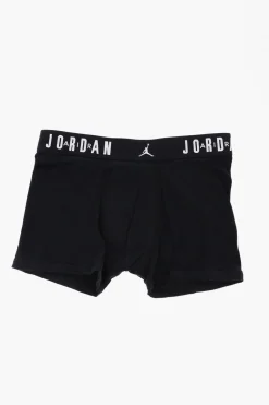 AIR JORDAN Set 3 Boxer in Cotone Stretch con Banda Elastica Logata>Nike KIDS Fashion