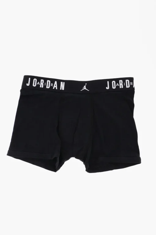 AIR JORDAN Set 3 Boxer in Cotone Stretch con Banda Elastica Logata>Nike KIDS Fashion