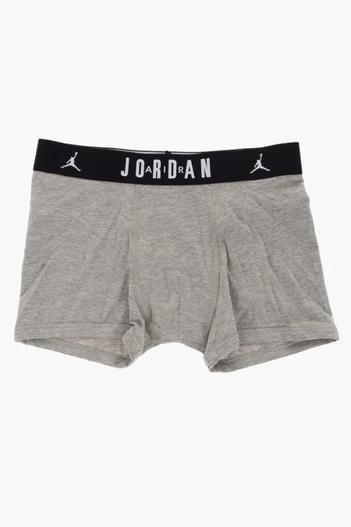 AIR JORDAN Set 3 Boxer in Cotone Stretch con Banda Elastica Logata>Nike KIDS Fashion