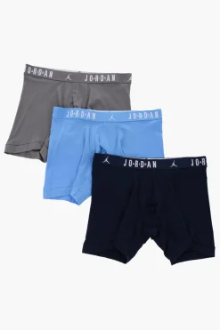 Best AIR JORDAN Set 3 Boxer in Cotone Stretch con Banda Elastica Logata Uomo Intimo