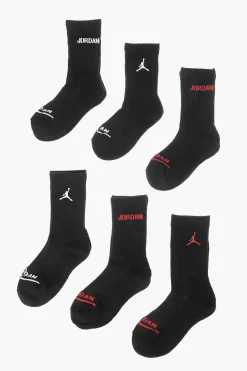 Outlet AIR JORDAN set 6 calzini stretch con logo Bambino Abbigliamento