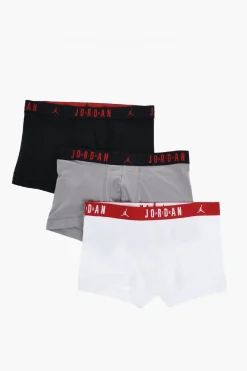 AIR JORDAN Set 3 Paia di Boxer in Cotone Stretch con Banda Elastica Logata>Nike Hot