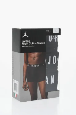 AIR JORDAN Set 3 Paia di Boxer in Cotone Stretch a Tinta Unita>Nike Hot