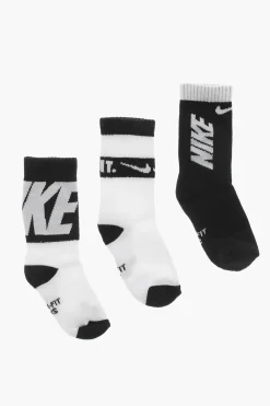 AIR JORDAN Set 3 Paia di Calzini Dri-Fit con Logo a Contrasto>Nike KIDS Sale