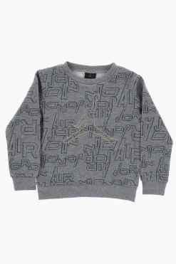Sale AIR JORDAN Set Felpa Girocollo e Joggers TAKE FLIGHT B&G con Logo All-Over Bambino Abbigliamento