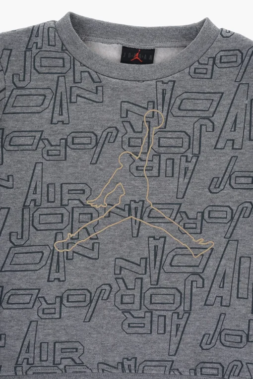 Sale AIR JORDAN Set Felpa Girocollo e Joggers TAKE FLIGHT B&G con Logo All-Over Bambino Abbigliamento
