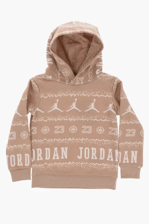 AIR JORDAN Set Felpa Hoodie e Joggers HOLIDAY con Logo All-Over>Nike KIDS Discount