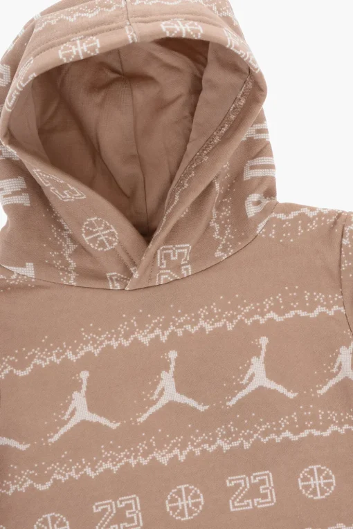 AIR JORDAN Set Felpa Hoodie e Joggers HOLIDAY con Logo All-Over>Nike KIDS Discount