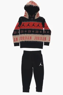 AIR JORDAN Set Felpa Hoodie e Joggers in Cotone Felpato>Nike KIDS Discount