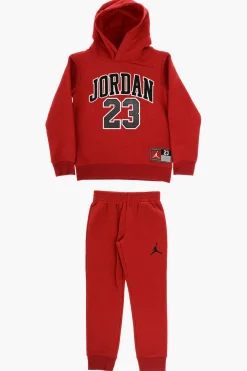 AIR JORDAN Set Felpa Hoodie e Joggers in Cotone Felpato con Logo Stampato>Nike KIDS Hot