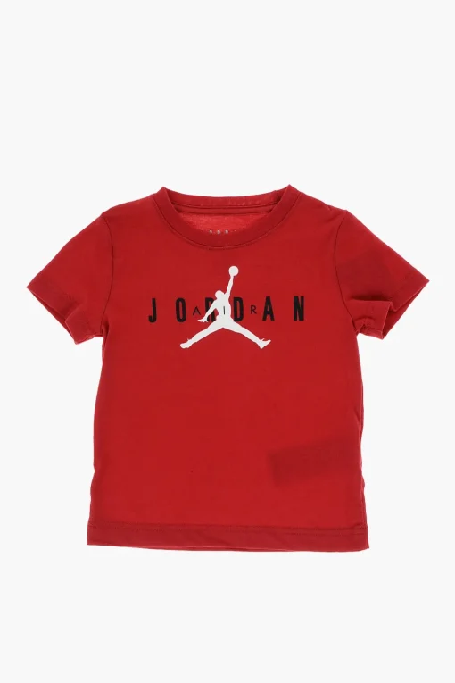 AIR JORDAN Set Felpa Hoodie in Cotone Felpato T-shirt Girocollo e Joggers>Nike KIDS Fashion