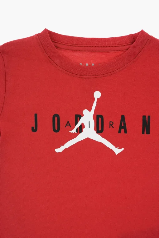 AIR JORDAN Set Felpa Hoodie in Cotone Felpato T-shirt Girocollo e Joggers>Nike KIDS Fashion