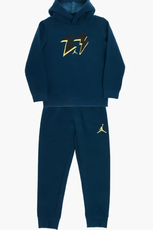 Discount AIR JORDAN Set Felpa Hoodie e Joggers in Misto Cotone Felpato Bambino Abbigliamento