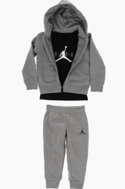 New AIR JORDAN Set Felpa Joggers e T-Shirt con Stampa Jumpman Bambino Abbigliamento